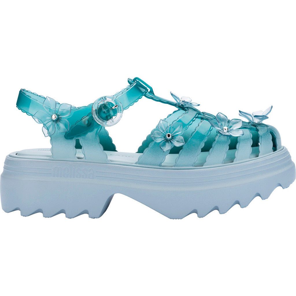 Melissa Melissa Possession Platform Sakura x Susan Fang Ad. PLATFORM BU733 BLUE/TRANSPARENT GREEN