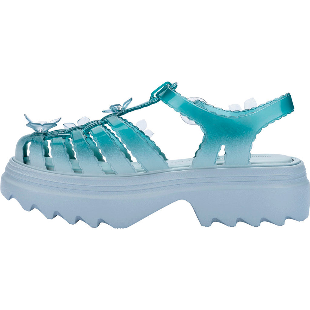 Melissa Melissa Possession Platform Sakura x Susan Fang Ad. PLATFORM BU733 BLUE/TRANSPARENT GREEN