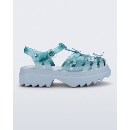 Melissa Melissa Possession Platform Sakura x Susan Fang Ad. PLATFORM BU733 BLUE/TRANSPARENT GREEN