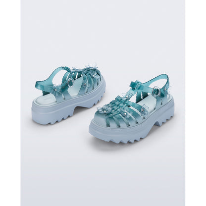 Melissa Melissa Possession Platform Sakura x Susan Fang Ad. PLATFORM BU733 BLUE/TRANSPARENT GREEN