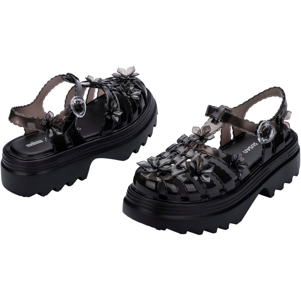 Melissa Melissa Possession Platform Sakura x Susan Fang Ad. PLATFORM BU741 BLACK/CLEAR BLACK