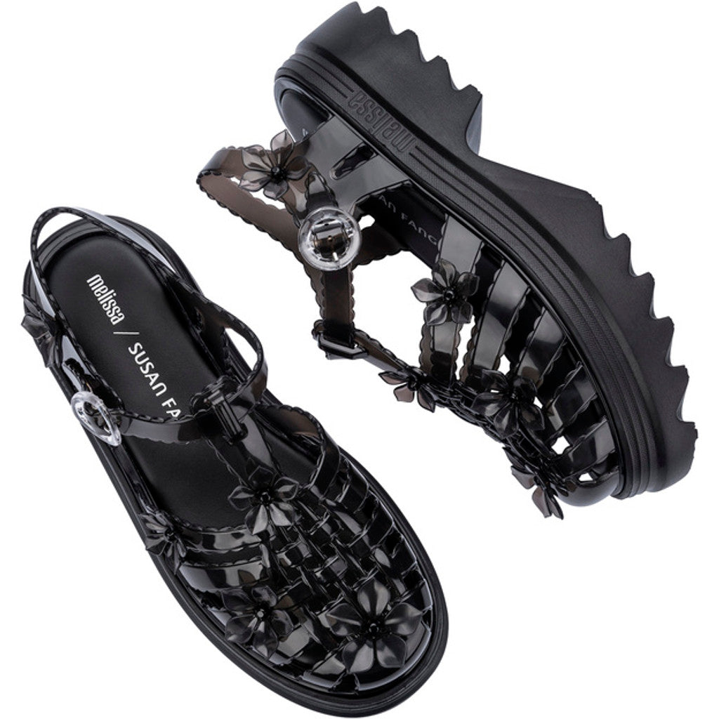 Melissa Melissa Possession Platform Sakura x Susan Fang Ad. PLATFORM BU741 BLACK/CLEAR BLACK