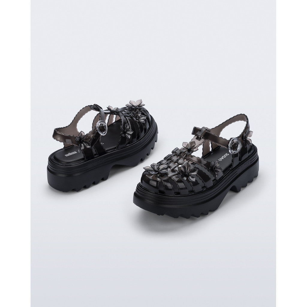 Melissa Melissa Possession Platform Sakura x Susan Fang Ad. PLATFORM BU741 BLACK/CLEAR BLACK