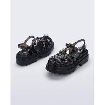 Melissa Melissa Possession Platform Sakura x Susan Fang Ad. PLATFORM BU741 BLACK/CLEAR BLACK