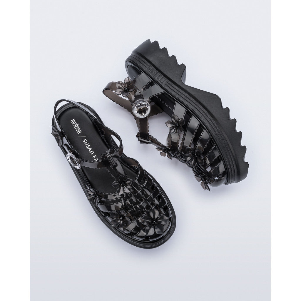 Melissa Melissa Possession Platform Sakura x Susan Fang Ad. PLATFORM BU741 BLACK/CLEAR BLACK