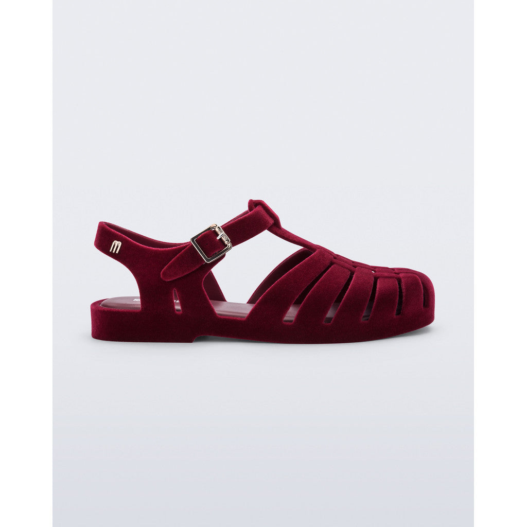 Melissa Possession Velvet II AD - RED FLOCKED – melissashoesnordics