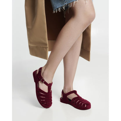 Melissa Melissa Possession Velvet II AD  BN606 RED FLOCKED