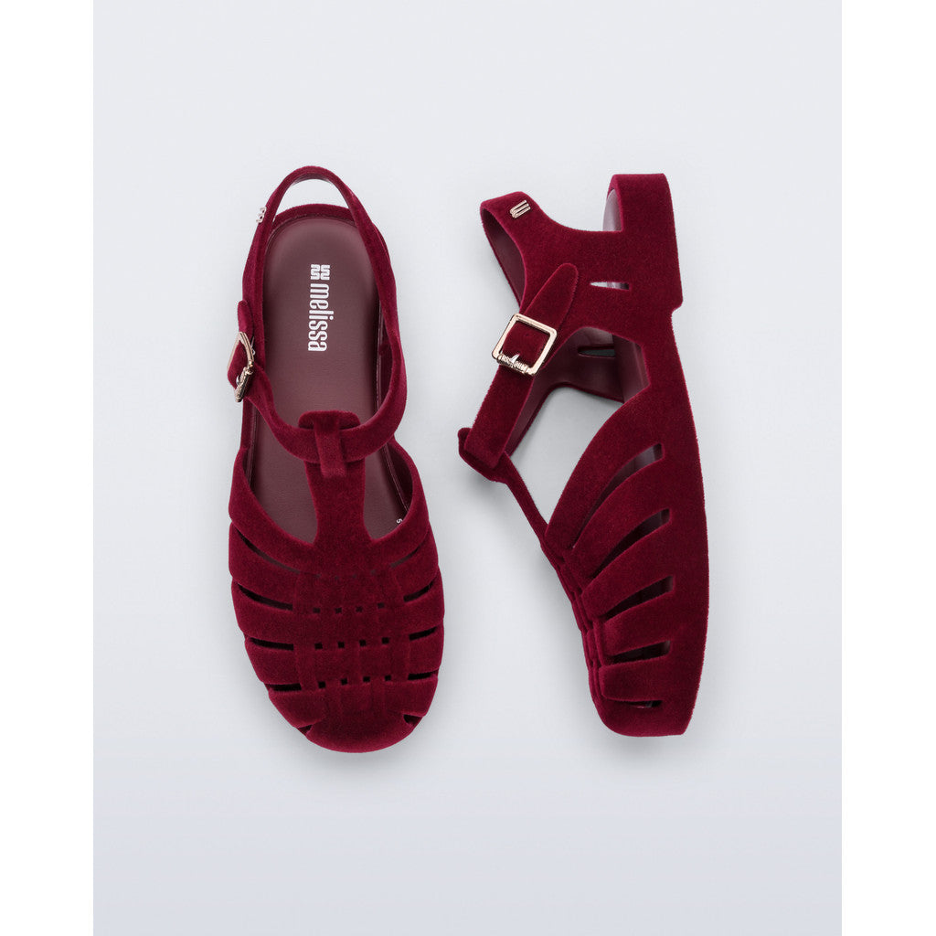 Melissa Melissa Possession Velvet II AD  BN606 RED FLOCKED