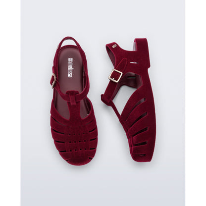 Melissa Melissa Possession Velvet II AD  BN606 RED FLOCKED