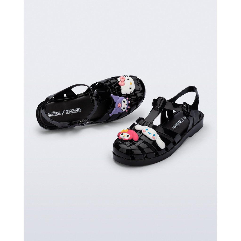 Melissa Melissa Possession x Hello Kitty And Friends Ad SANDAL BS336 BLACK