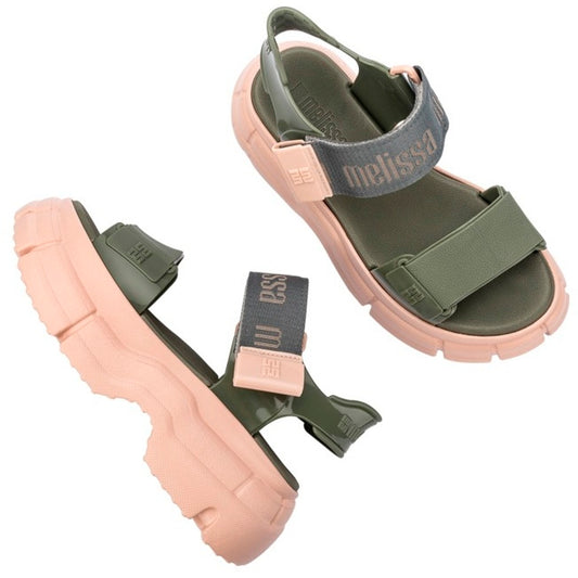 Melissa Melissa Pulse AD SANDAL BR561 BEIGE/GREEN