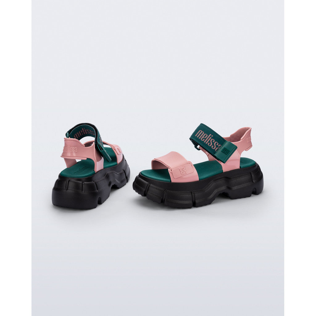 Melissa Melissa Pulse AD SANDAL BK883 BLACK/PINK/GREEN
