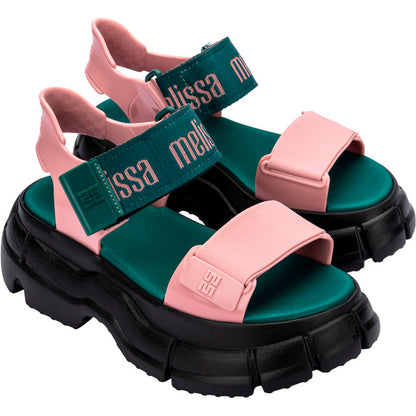 Melissa Melissa Pulse AD SANDAL BK883 BLACK/PINK/GREEN