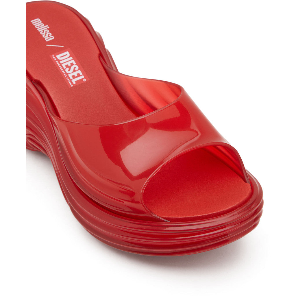Diesel Melissa Quantum Platform x Diesel Ad. PLATFORM BP736 TRANSPARENT RED