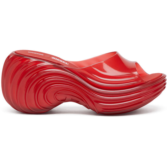 Diesel Melissa Quantum Platform x Diesel Ad. PLATFORM BP736 TRANSPARENT RED
