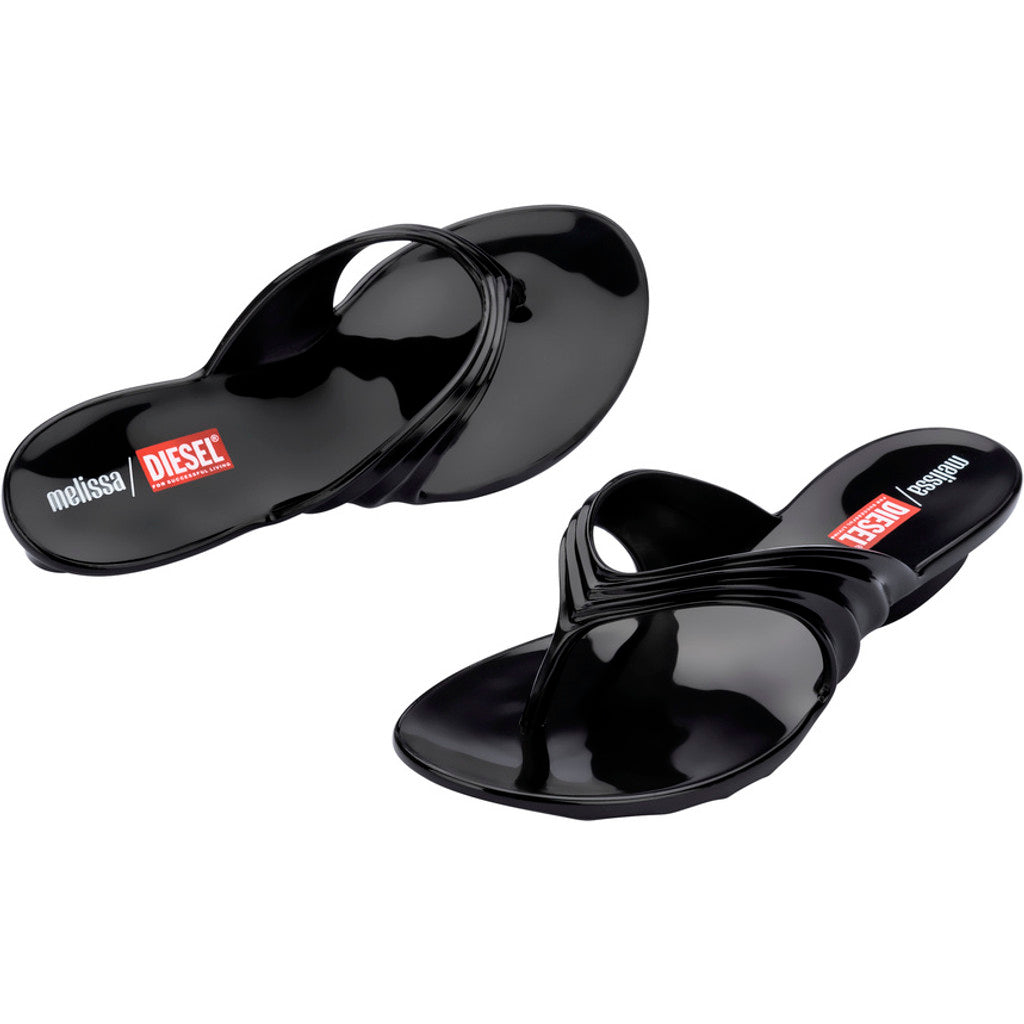 Diesel Melissa Quantum Thong x Diesel AD FLIP FLOP BP733 BLACK