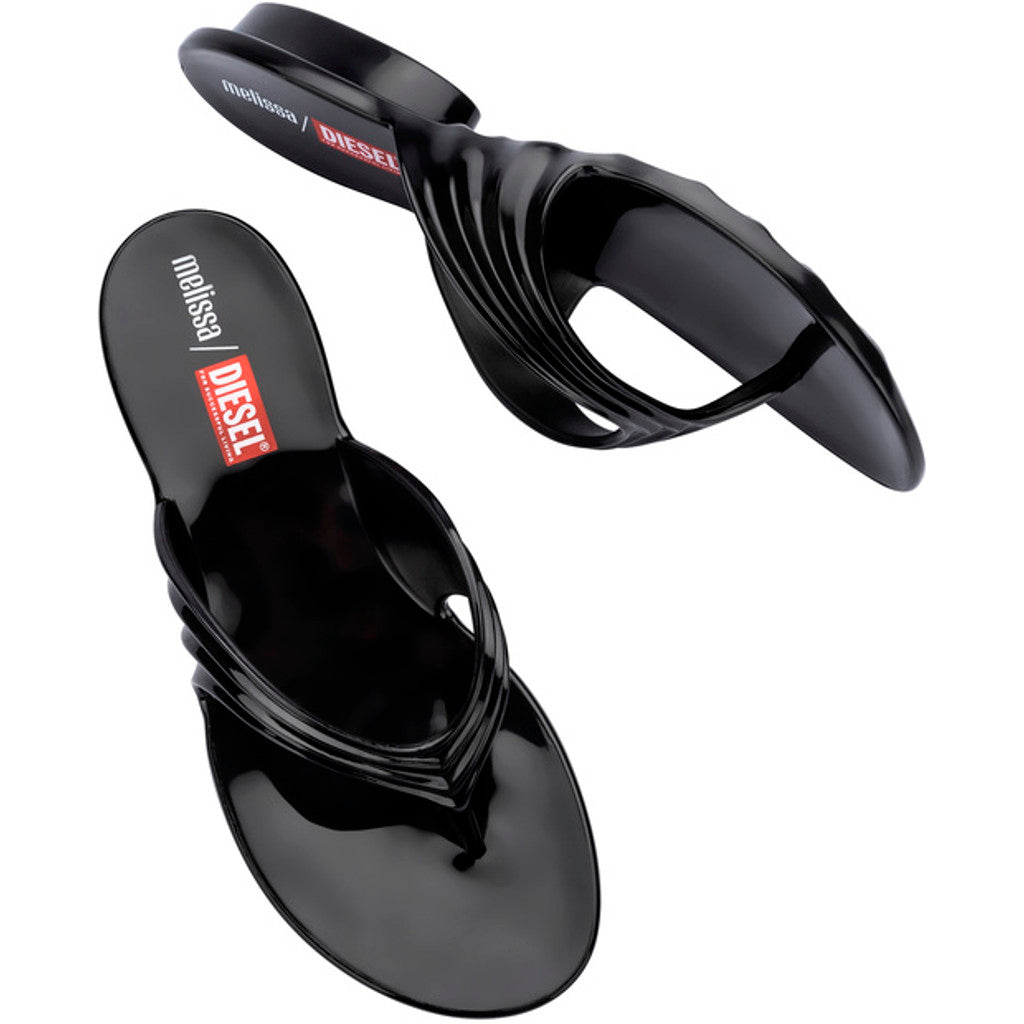 Diesel Melissa Quantum Thong x Diesel AD FLIP FLOP BP733 BLACK