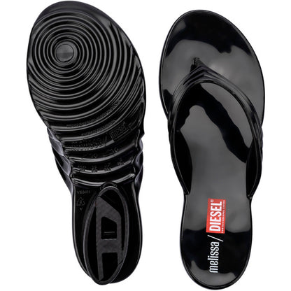 Diesel Melissa Quantum Thong x Diesel AD FLIP FLOP BP733 BLACK