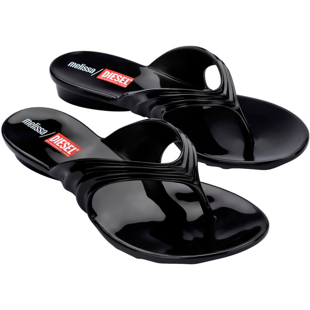 Diesel Melissa Quantum Thong x Diesel AD FLIP FLOP BP733 BLACK