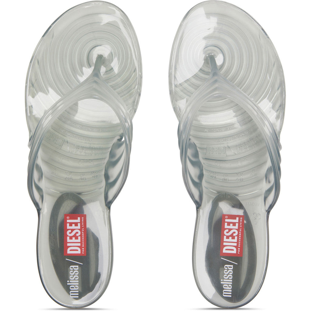 Diesel Melissa Quantum Thong x Diesel Ad. FLIP FLOP BL277 TRANSPARENT BLUE