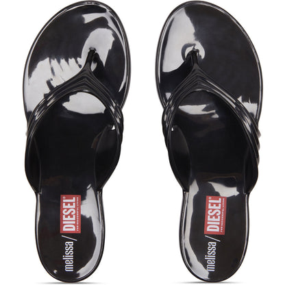 Diesel Melissa Quantum Thong x Diesel Ad. FLIP FLOP BP733 BLACK