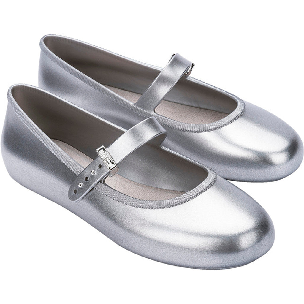 Melissa Soft Ballerina AD - SILVER – melissashoesnordics