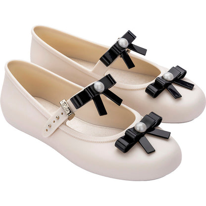 Melissa Melissa Soft Ballerina Bow AD SANDAL BE620 BEIGE/BLACK
