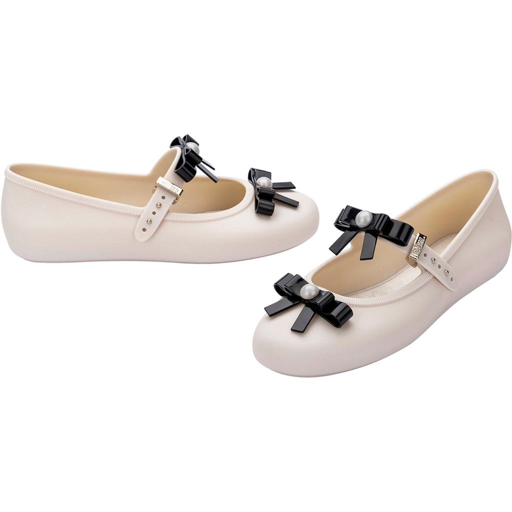 Melissa Melissa Soft Ballerina Bow AD SANDAL BE620 BEIGE/BLACK