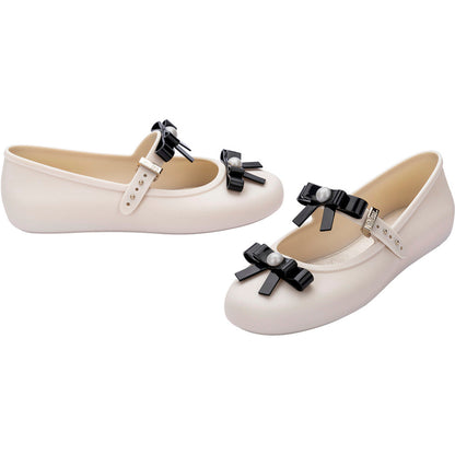 Melissa Melissa Soft Ballerina Bow AD SANDAL BE620 BEIGE/BLACK