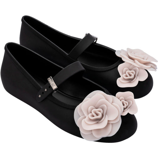 Melissa Melissa Soft Ballerina Petals AD BALLERINA BO955 BLACK/BEIGE