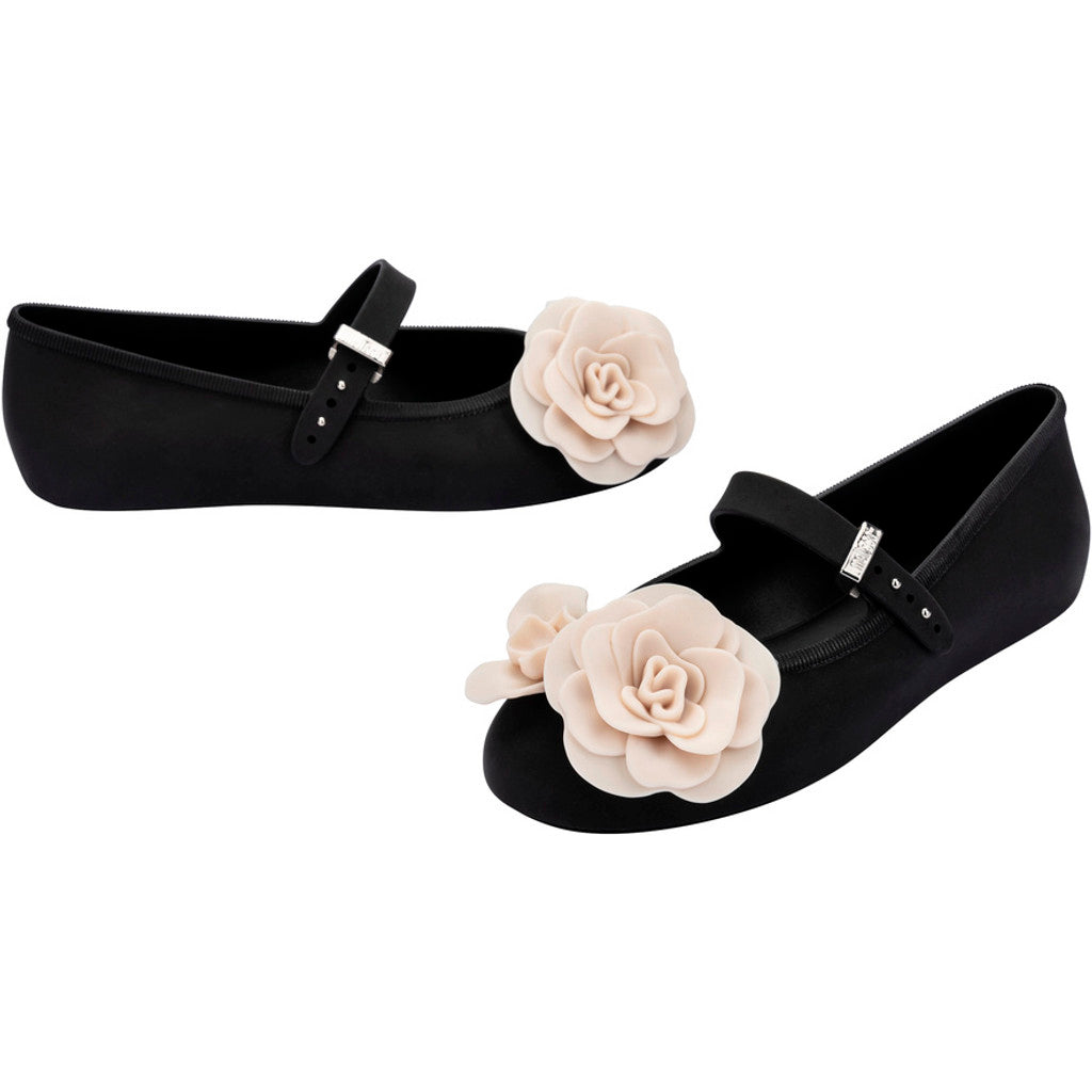 Melissa Melissa Soft Ballerina Petals Ad BALLERINA BO955 BLACK/BEIGE