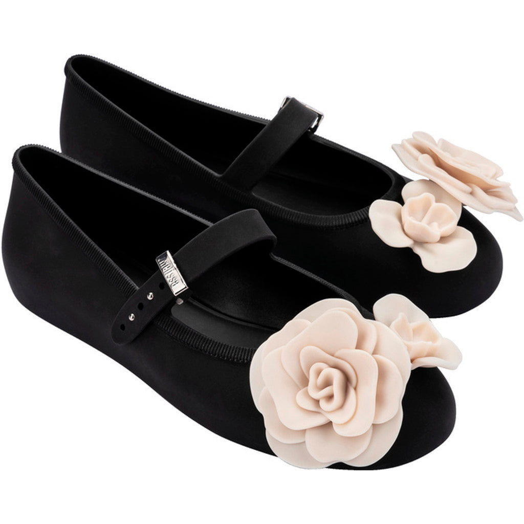 Melissa Melissa Soft Ballerina Petals Ad BALLERINA BO955 BLACK/BEIGE