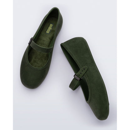 Melissa Melissa Soft Ballerina Velvet AD BALLERINA BB051 GREEN