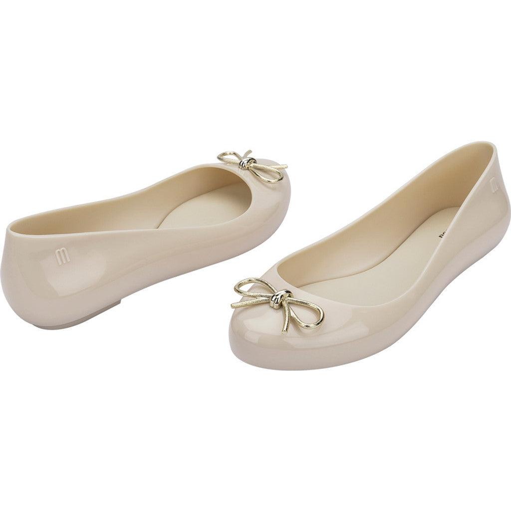 Melissa Melissa Sweet Love Chrome Ad BALLERINA BU057 BEIGE/GOLD
