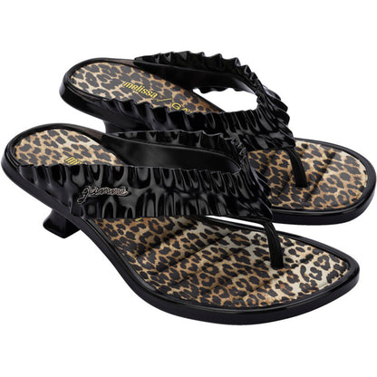 GANNI Melissa Thong Kitten Heel x Ganni AD  BX375 BLACK