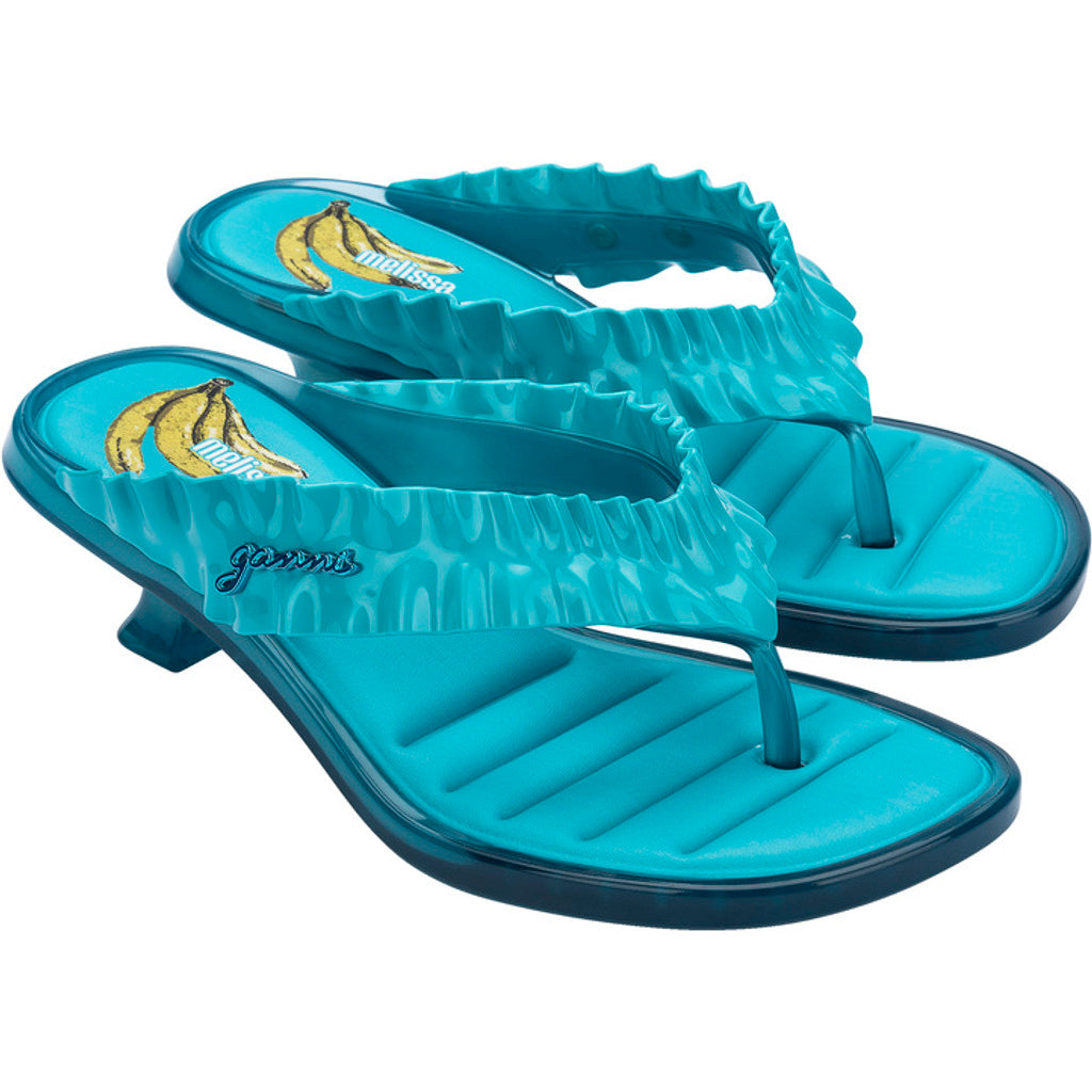 GANNI Melissa Thong Kitten Heel x Ganni AD  BX376 BLUE