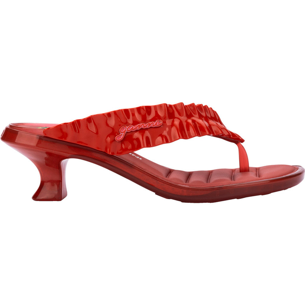 GANNI Melissa Thong Kitten Heel x Ganni AD  BX377 RED