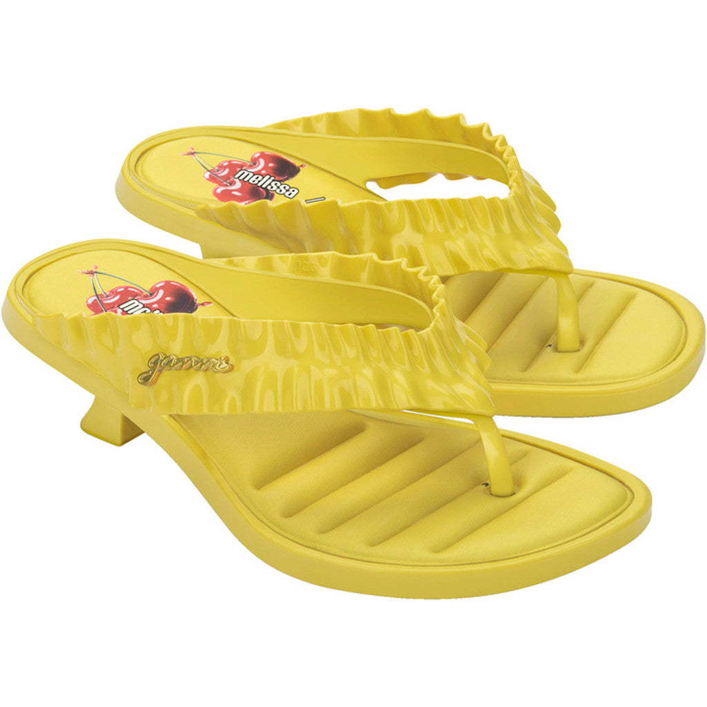 GANNI Melissa Thong Kitten Heel x Ganni AD  BX378 YELLOW
