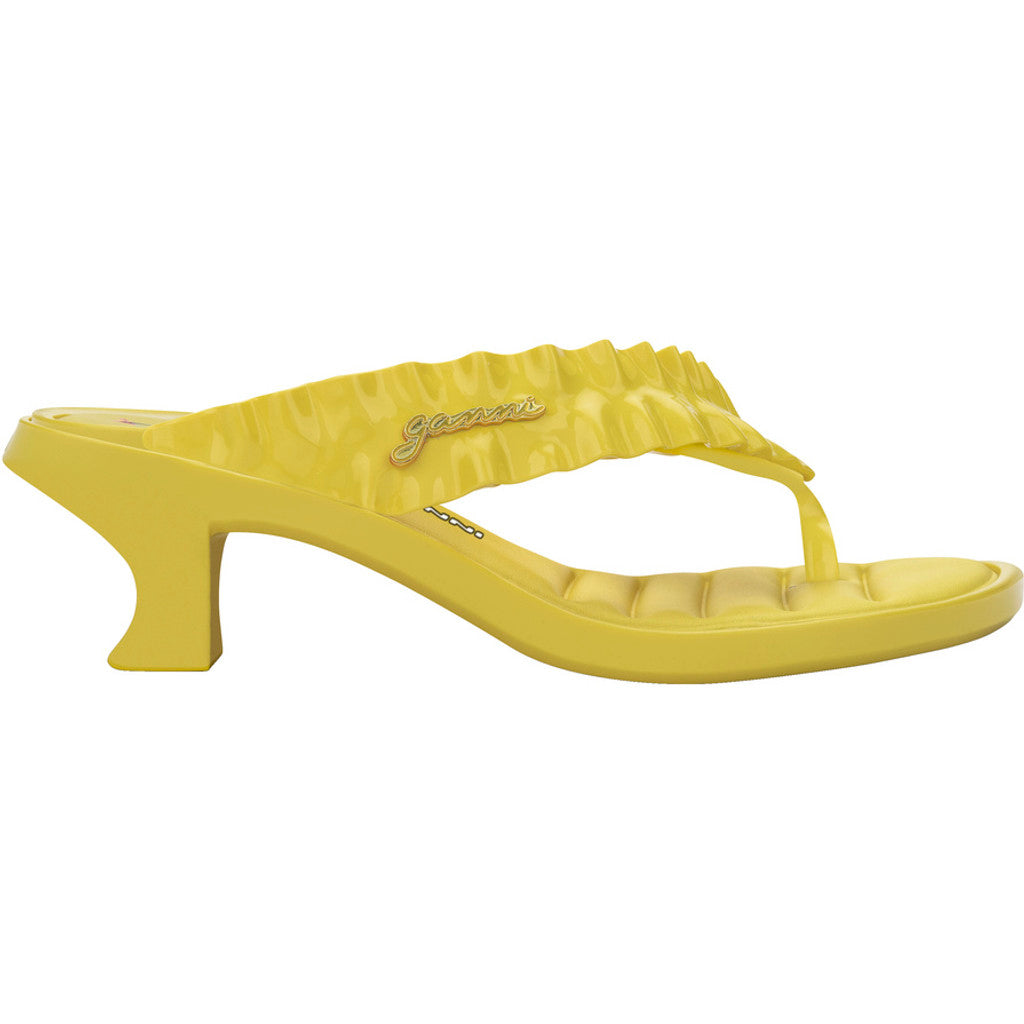 GANNI Melissa Thong Kitten Heel x Ganni AD  BX378 YELLOW
