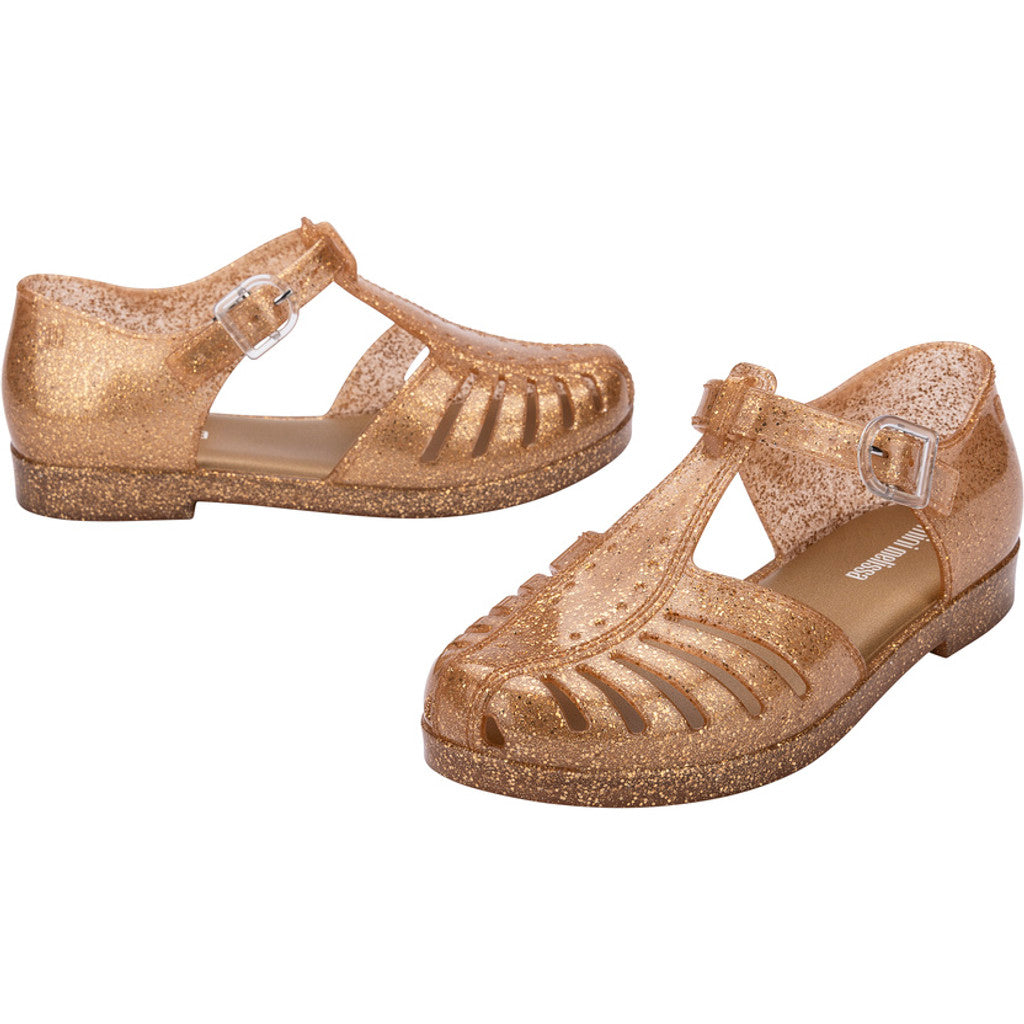 Mini Melissa Mini Melissa Aranha 79 II INF SANDAL BU107 BEIGE GLITTER