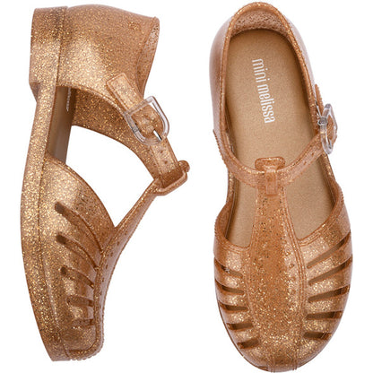 Mini Melissa Mini Melissa Aranha 79 II INF SANDAL BU107 BEIGE GLITTER