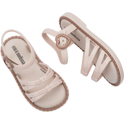 Mini Melissa Mini Melissa Aurora Bb SANDAL BU784 BEIGE/BROWN