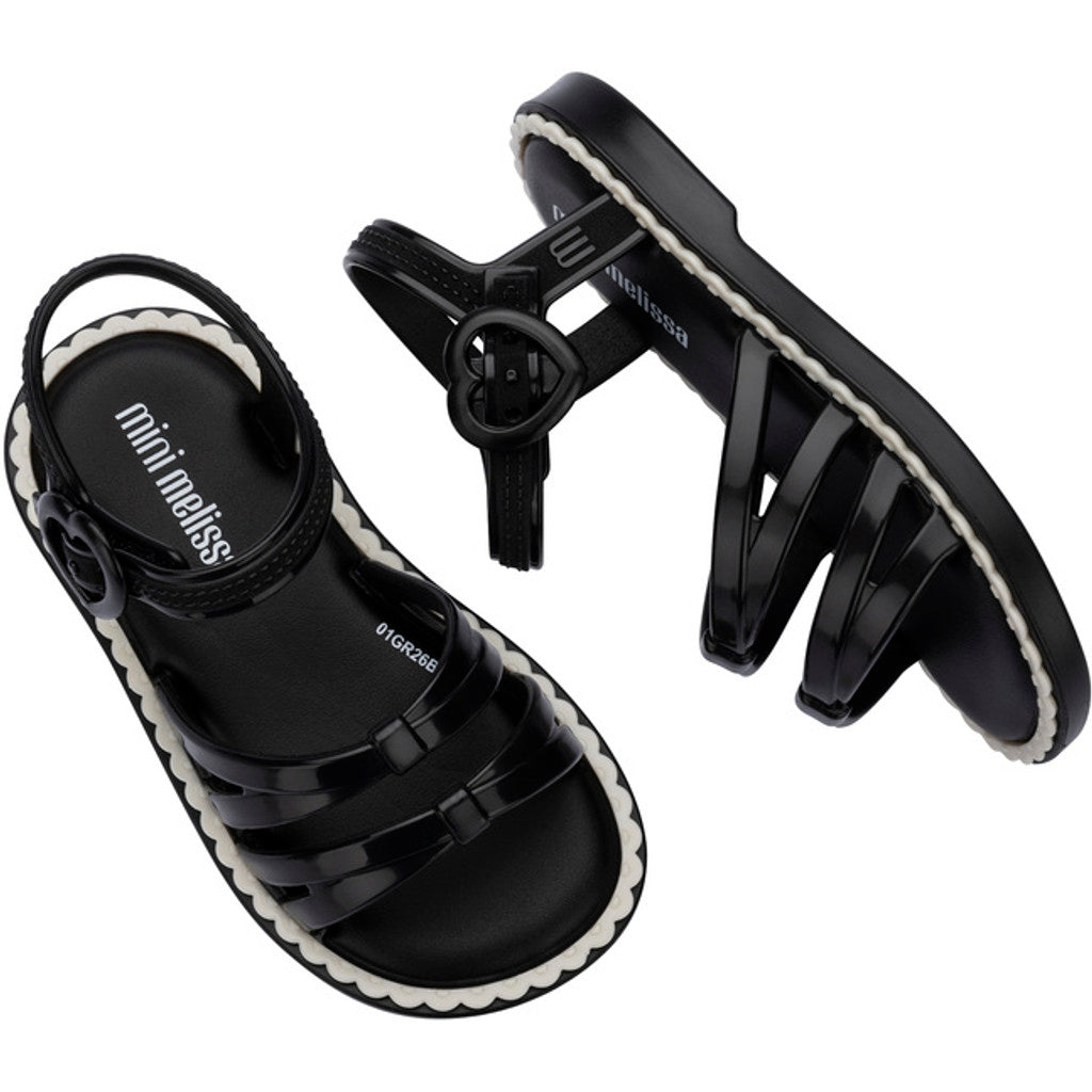 Mini Melissa Mini Melissa Aurora Bb SANDAL BU790 BLACK/BEIGE