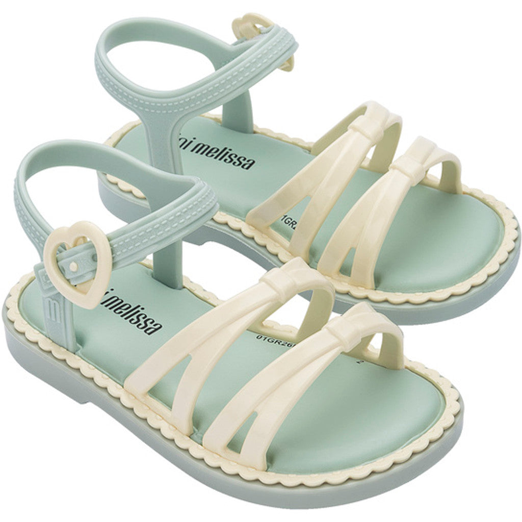 Mini Melissa Mini Melissa Aurora Bb SANDAL BU793 GREEN/BEIGE