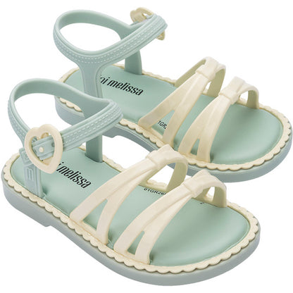 Mini Melissa Mini Melissa Aurora Bb SANDAL BU793 GREEN/BEIGE