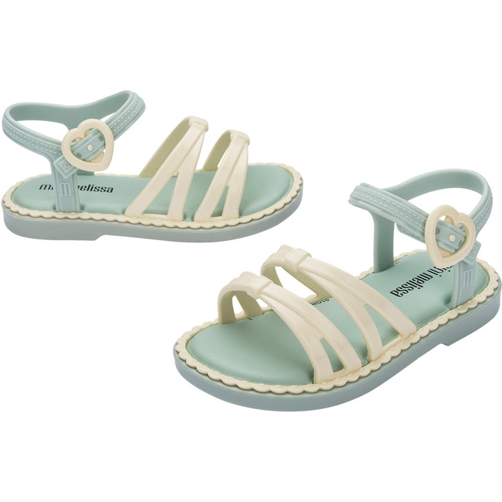 Mini Melissa Mini Melissa Aurora Bb SANDAL BU793 GREEN/BEIGE