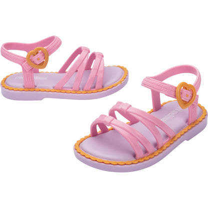 Mini Melissa Mini Melissa Aurora Bb SANDAL BU794 LILAC/YELLOW/PINK