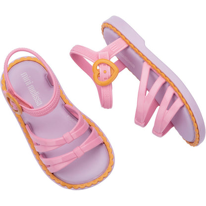Mini Melissa Mini Melissa Aurora Bb SANDAL BU794 LILAC/YELLOW/PINK