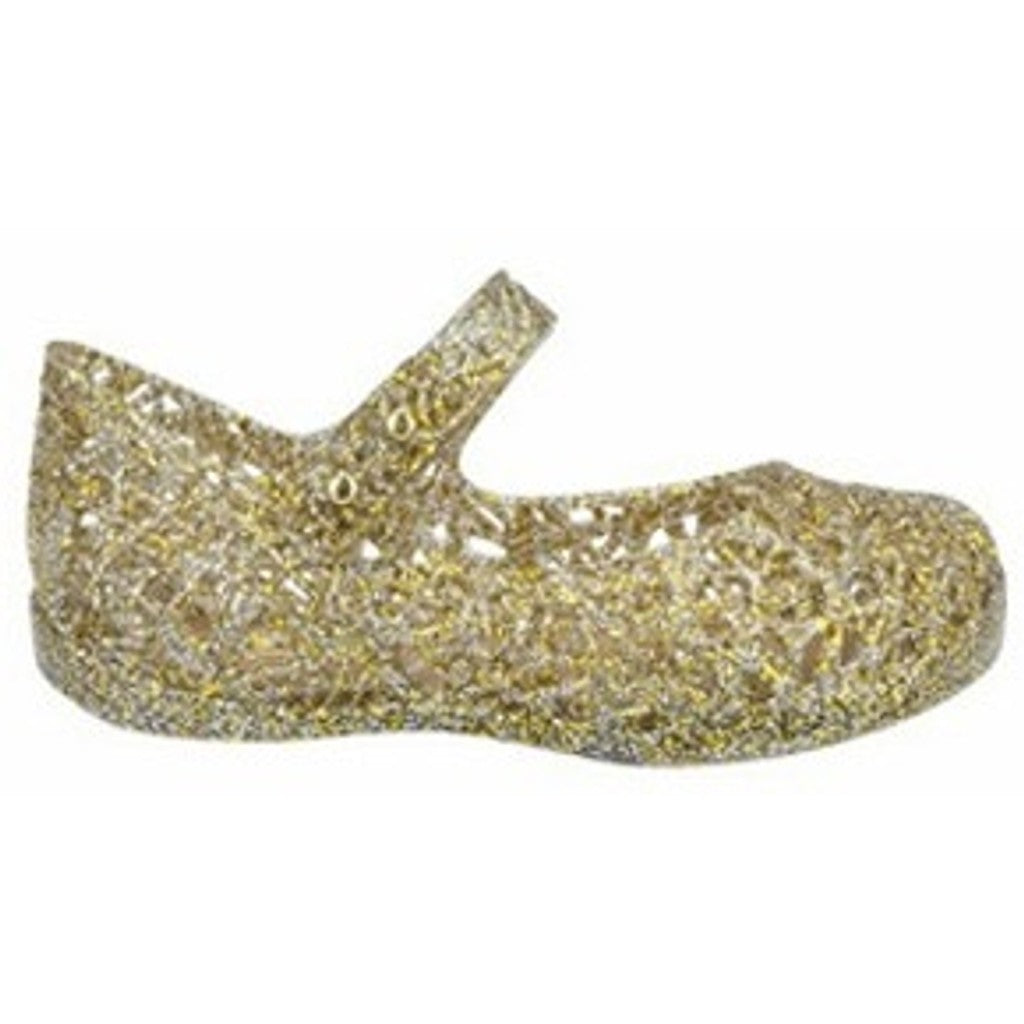 Mini Melissa Mini Melissa Campana Zig Zag VI SP BB BALLERINA 03771 MIXED GOLDEN GLITTER
