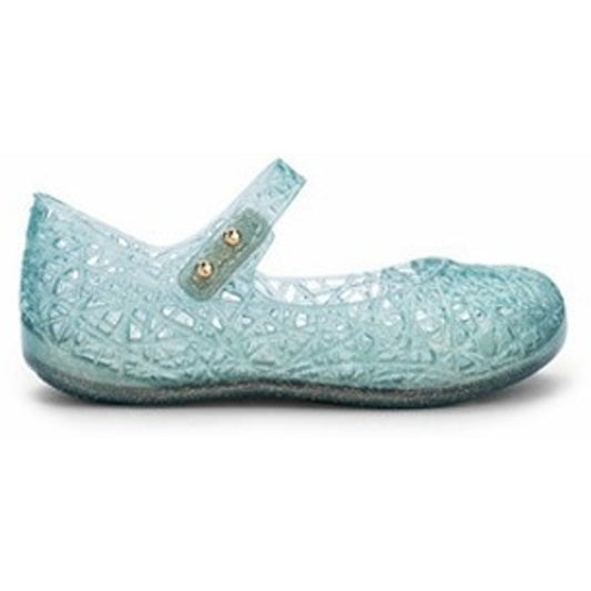 Mini Melissa Mini Melissa Campana Zig Zag VI SP BB BALLERINA BW734 GLITTER GREEN